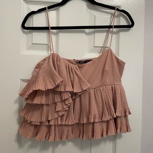 Zara NWT ruffle top